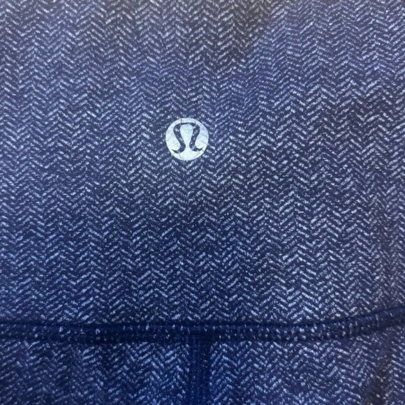 Lululemon Wunder Under Heather Blue Athleisure Crop Leggings Pants Womens Size 6 - Picture 3 of 4